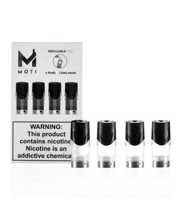 Moti Vape Empty Refillable Pods (4-Pack)