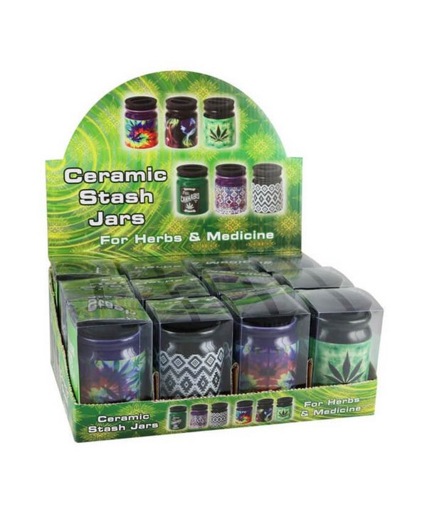 AFG Distribution Hardware Ceramic Stash It Jars