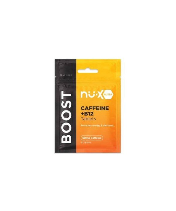 Boost Caffeine + B12 Tablets by Nu-X Nutra