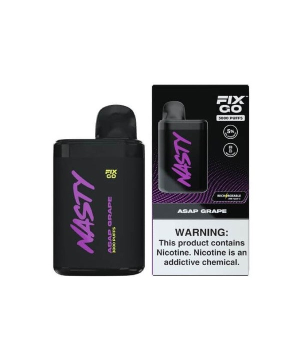 Nasty Fix Go 3000 Puffs Synthetic Nicotine Disposable Vape Pen