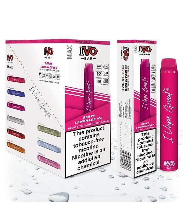 IVG Bar Tobacco Free Nicotine Disposable Vape Pen