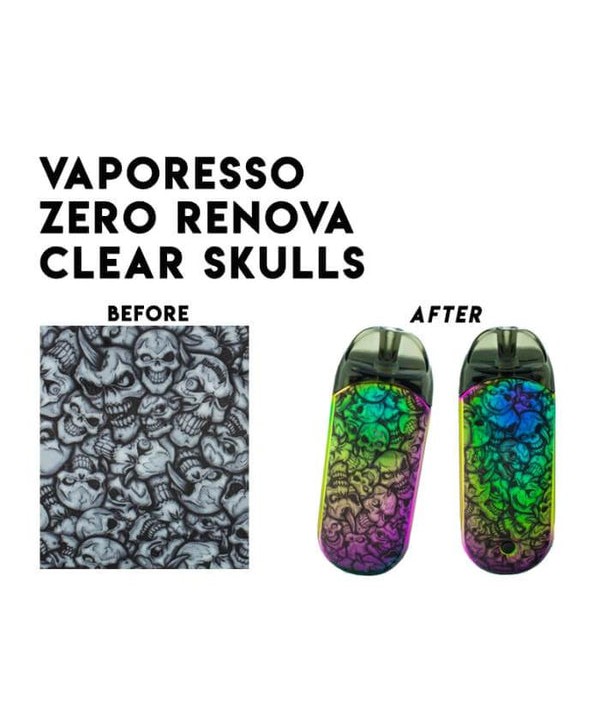 VCG Vaporesso Zero Wraps: Clear Skulls