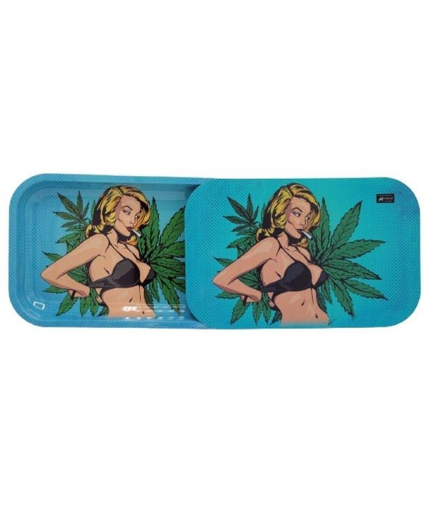 Metal Rolling Tray with Magnet by Alphaa