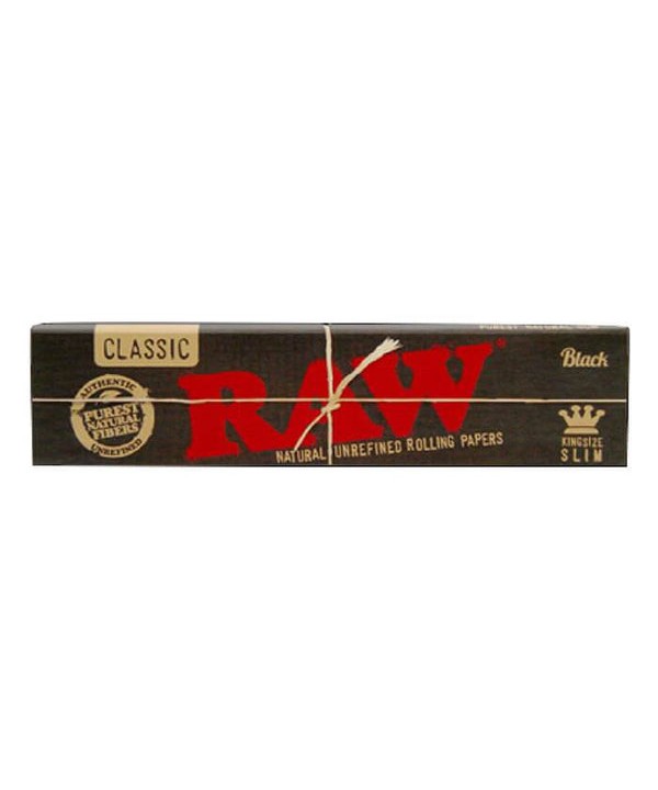 Raw Black Rolling Papers Classic King Size Slim (5...