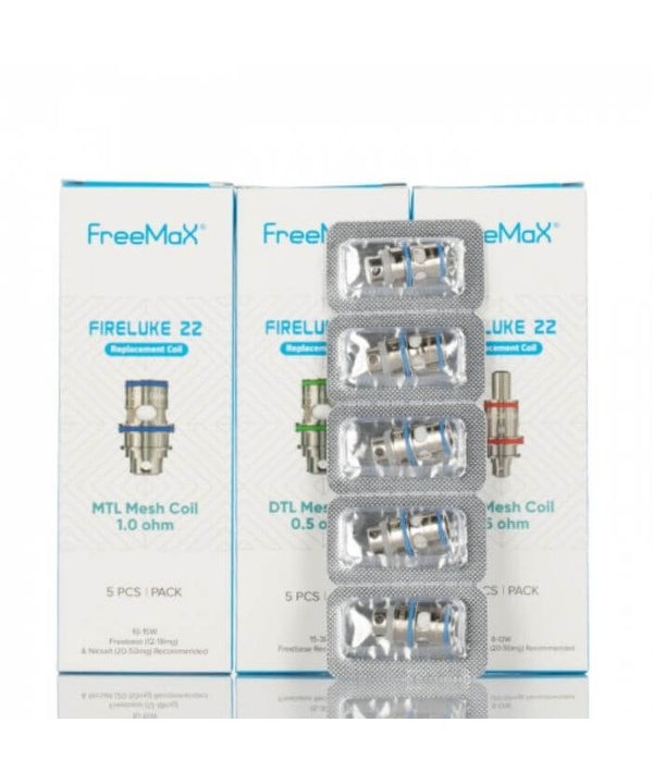 FreeMax Fireluke 22 Replacement Coils (5-Pack)