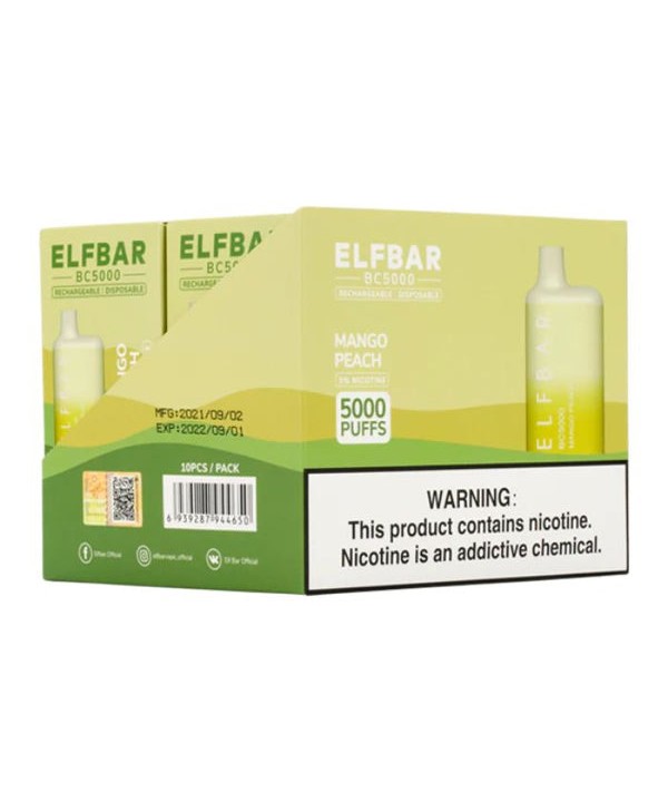 Elf Bar BC 5000 Rechargeable Disposable Vape Pen