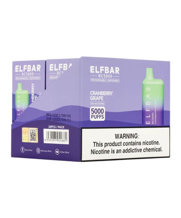 Elf Bar BC 5000 Rechargeable Disposable Vape Pen