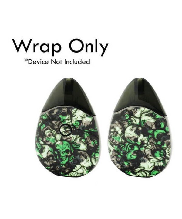 VCG Suorin Drop Wraps: Green Camo Skulls